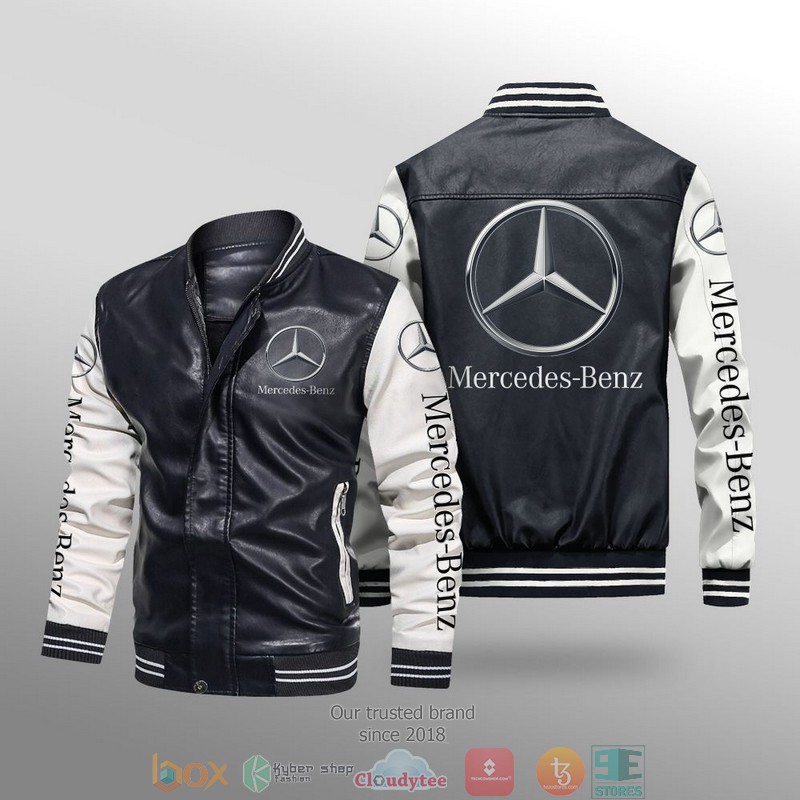 Mercedes_Benz_Car_Brand_Leather_Bomber_Jacket
