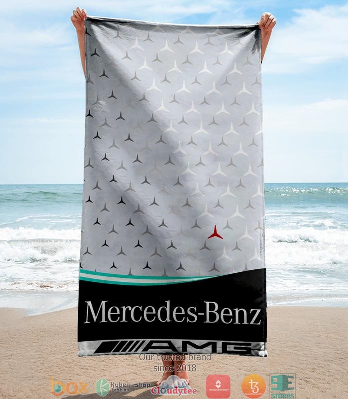 Mercedes_Benz_silver_logo_Beach_Towel