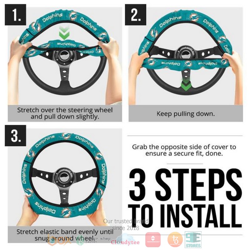 Miami_Dolphins_steering_wheel_cover_1