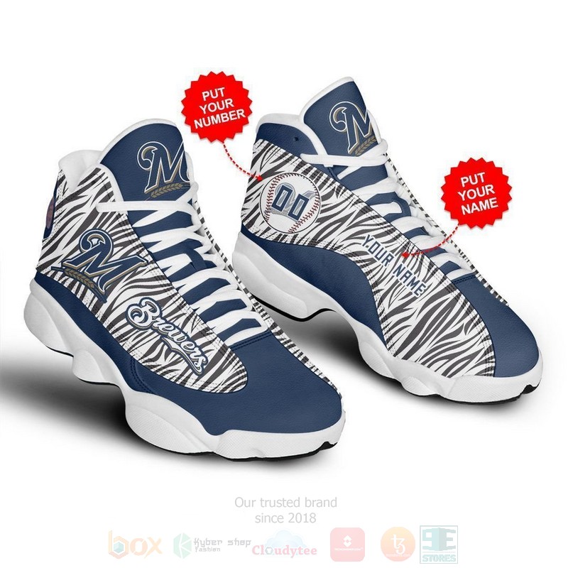 Milwaukee_Brewers_MLB_Personalized_Air_Jordan_13_Shoes