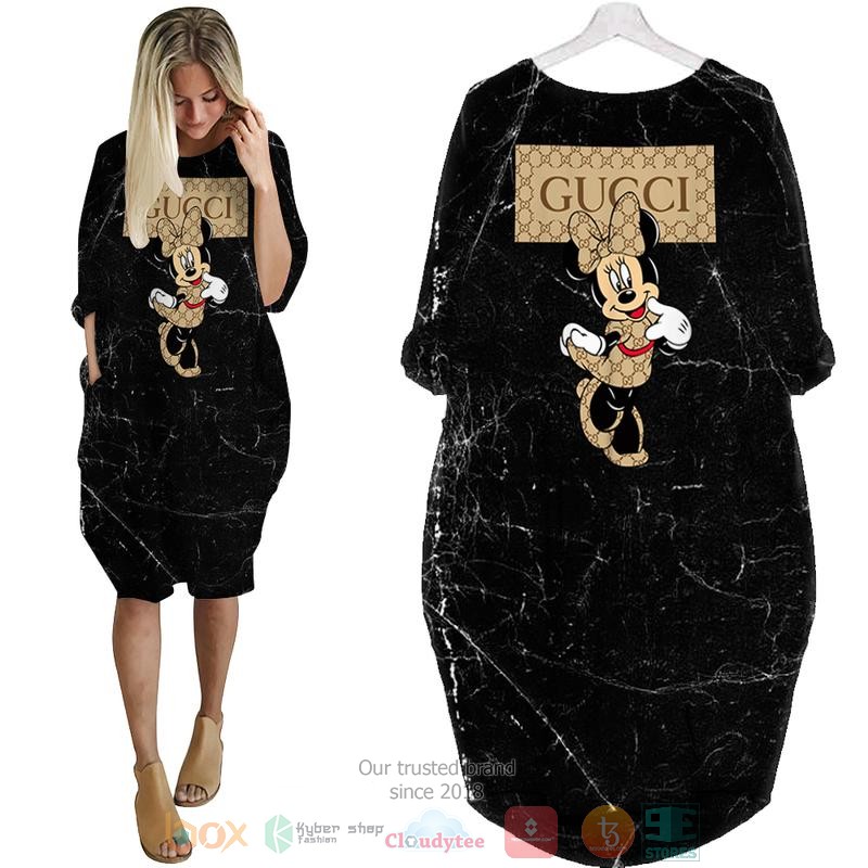 Minnie_Mouse_Gucci_Luxury_brand_black_Marble_Marmorn_Pocket_Dress