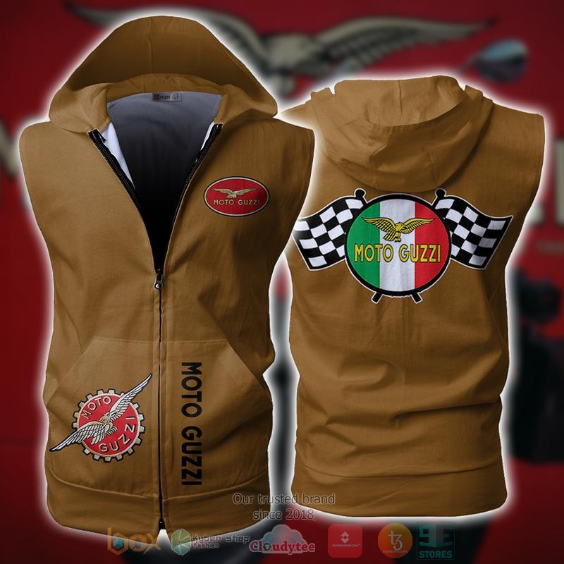 Moto_Guzzi_Sleeveless_zip_vest_leather_jacket