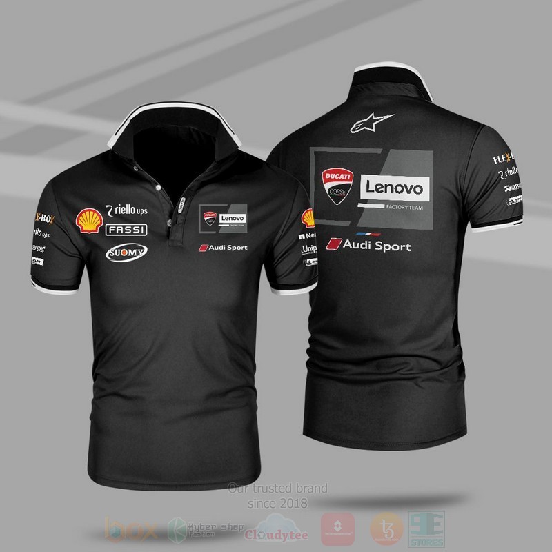 Motogp_Ducati_Lenovo_Team_Premium_Polo_Shirt