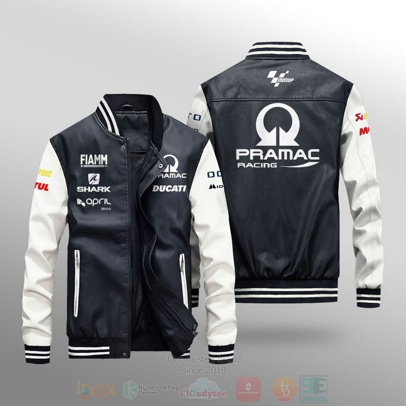 Motogp_Pramac_Racing_Team_Leather_Bomber_Jacket