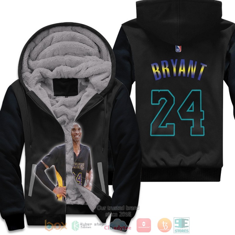 NBA_Los_Angeles_Lakers_Kobe_Bryant_24_Black_fleece_hoodie