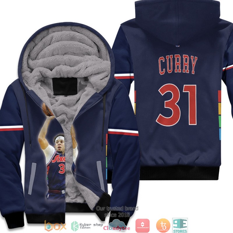 NBA_Philadelphia_76ers_Seth_Curry_31_Team_2021-2022_City_Edition_Navy_3d_Fleece_Hoodie