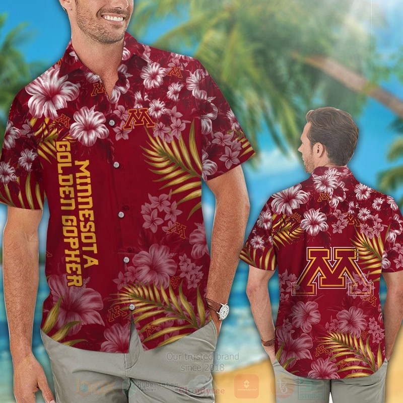 NCAA_Minnesota_Golden_Gophers_Hawaiian_Shirt_Short_1