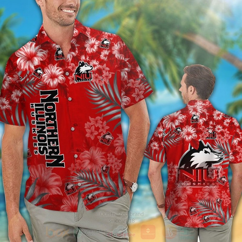 NCAA_Northern_Illinois_Huskies_Hawaiian_Shirt_Short_1