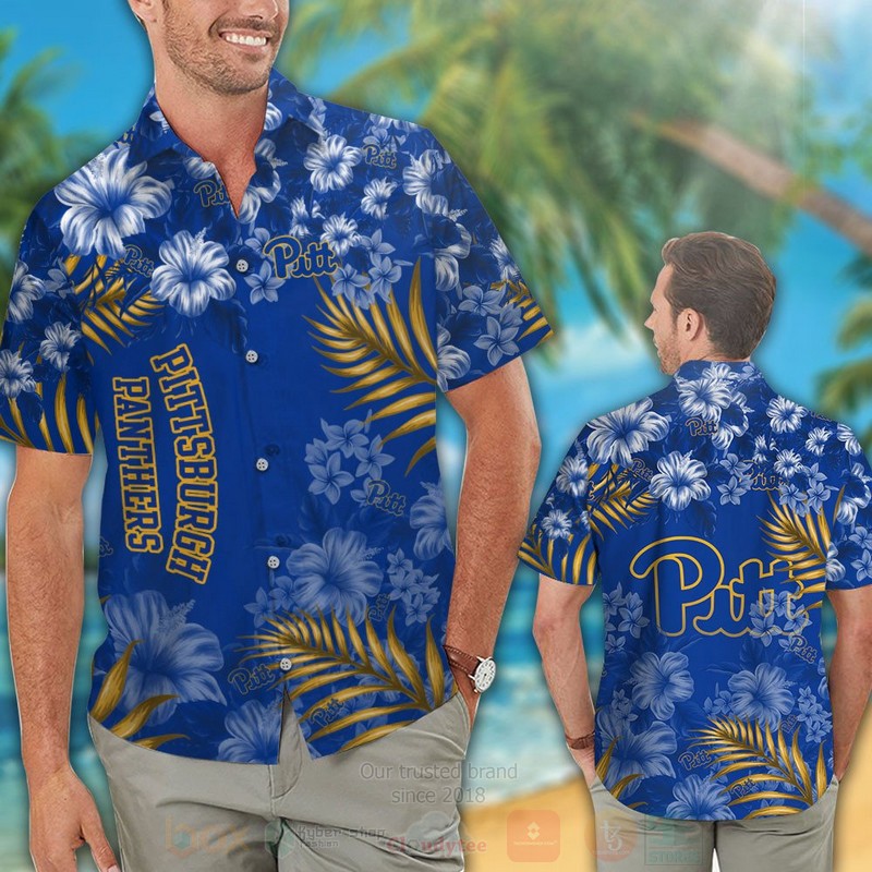 NCAA_Pittsburgh_Panthers_Hawaiian_Shirt_Short_1