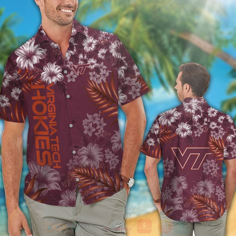 NCAA_Virginia_Tech_Hokies_Hawaiian_Shirt_Short_1