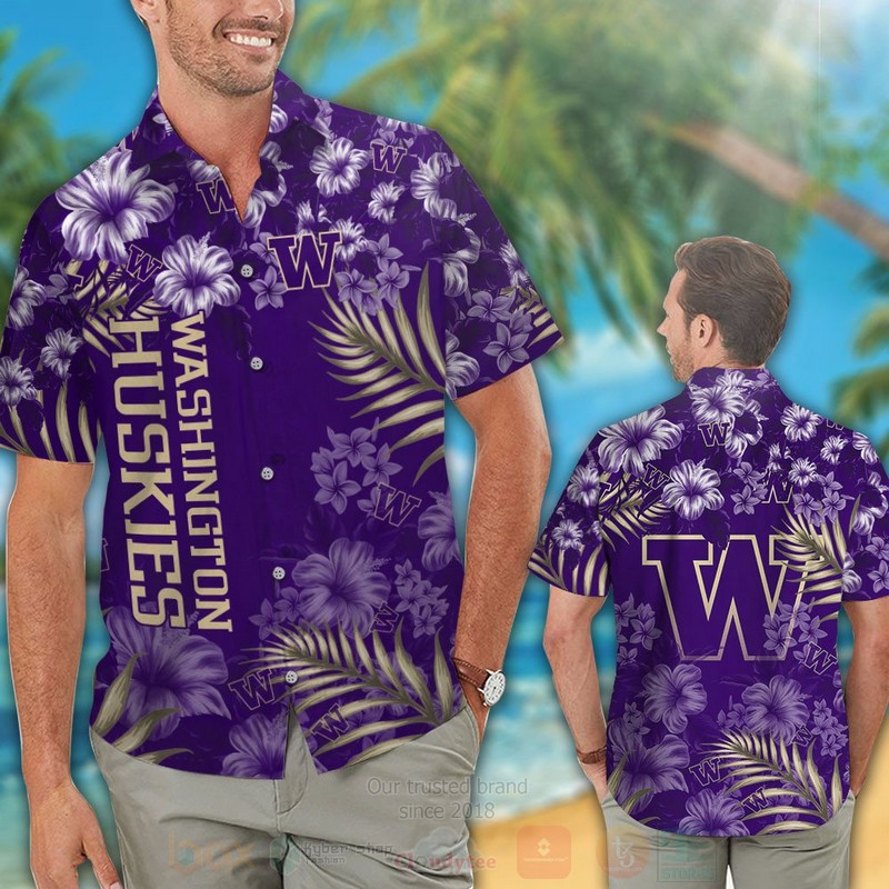 NCAA_Washington_Huskies_Hawaiian_Shirt_Short_1
