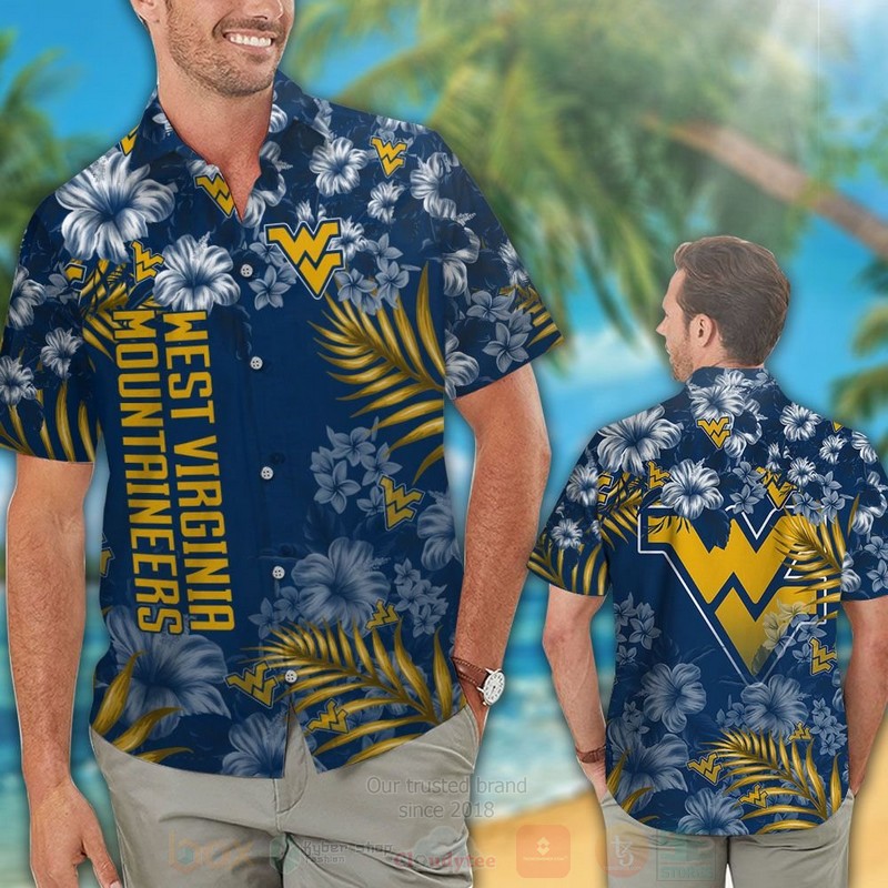 NCAA_West_Virginia_Mountaineers_Hawaiian_Shirt_Short_1