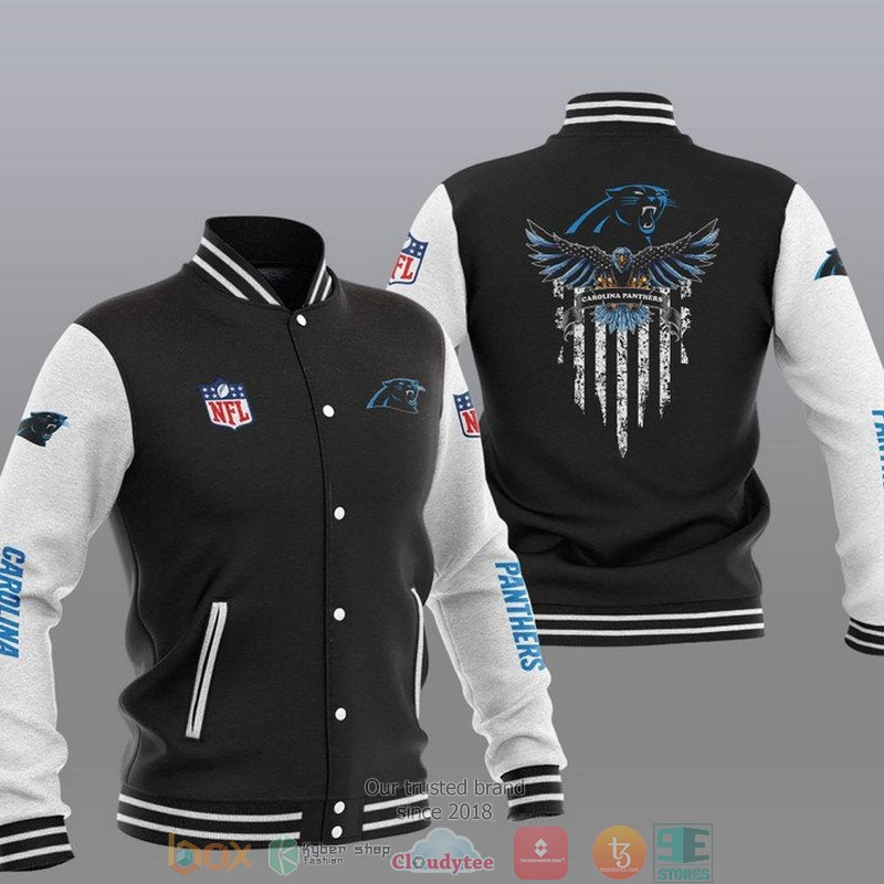 NFL_Carolina_Panthers_Eagle_Thin_Line_Flag_Varsity_Jacket