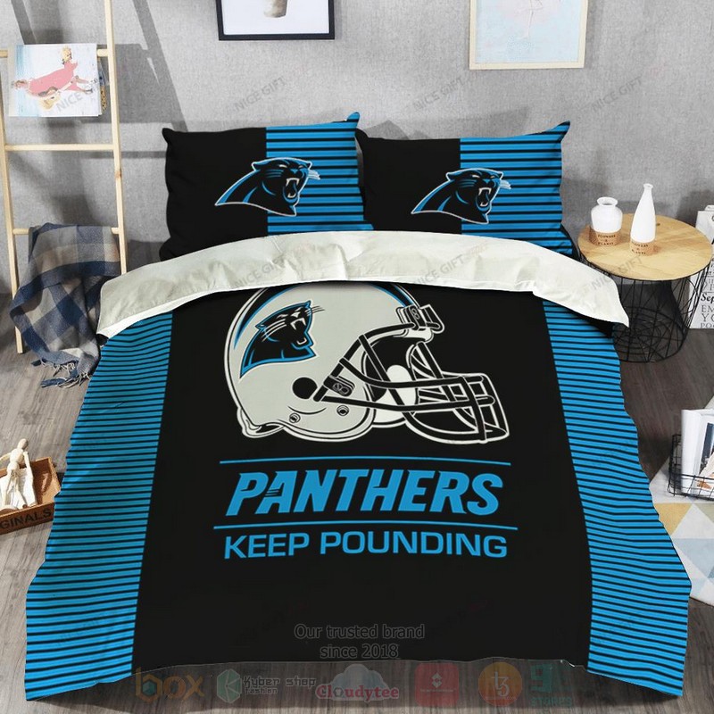NFL_Carolina_Panthers_Keep_Pounding_Inspired_Bedding_Set_1