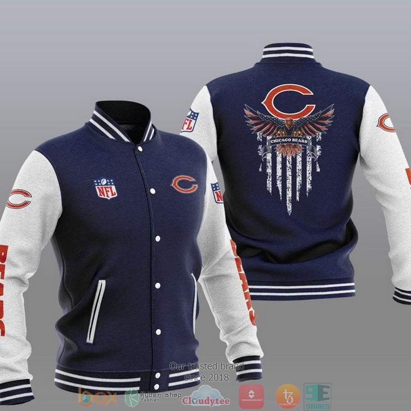 NFL_Chicago_Bears_Eagle_Thin_Line_Flag_Varsity_Jacket_1_2
