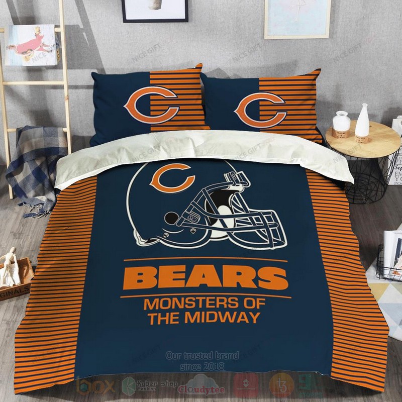 NFL_Chicago_Bears_Monsters_of_The_Midway_Inspired_Bedding_Set_1