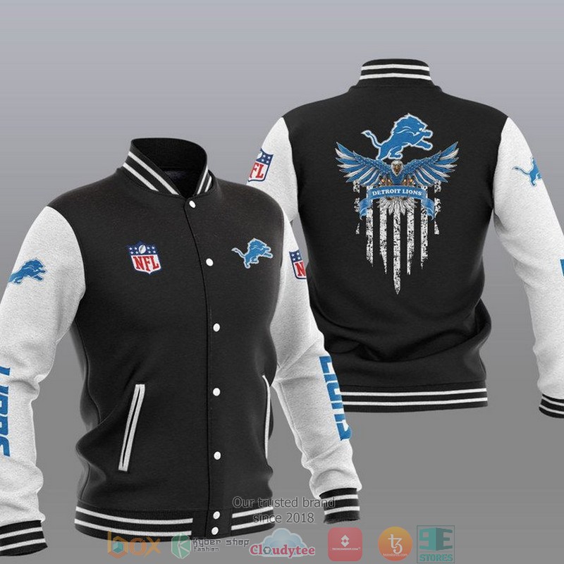 NFL_Detroit_Lions_Eagle_Thin_Line_Flag_Varsity_Jacket