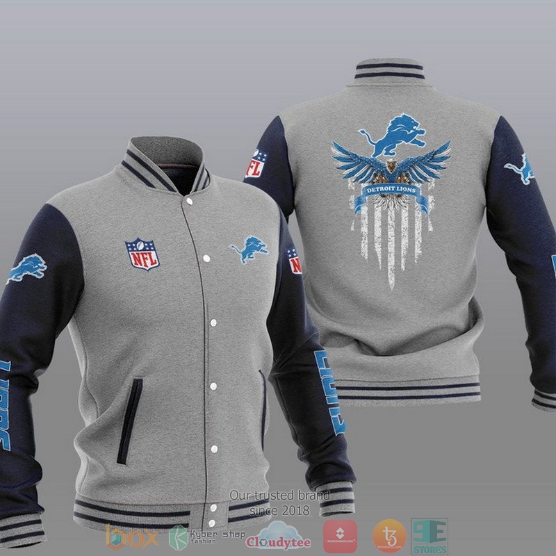 NFL_Detroit_Lions_Eagle_Thin_Line_Flag_Varsity_Jacket_1