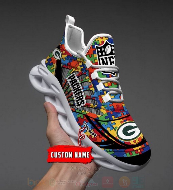 NFL_Green_Bay_Packers-_Autism_Personalized_Clunky_Max_Soul_Shoes