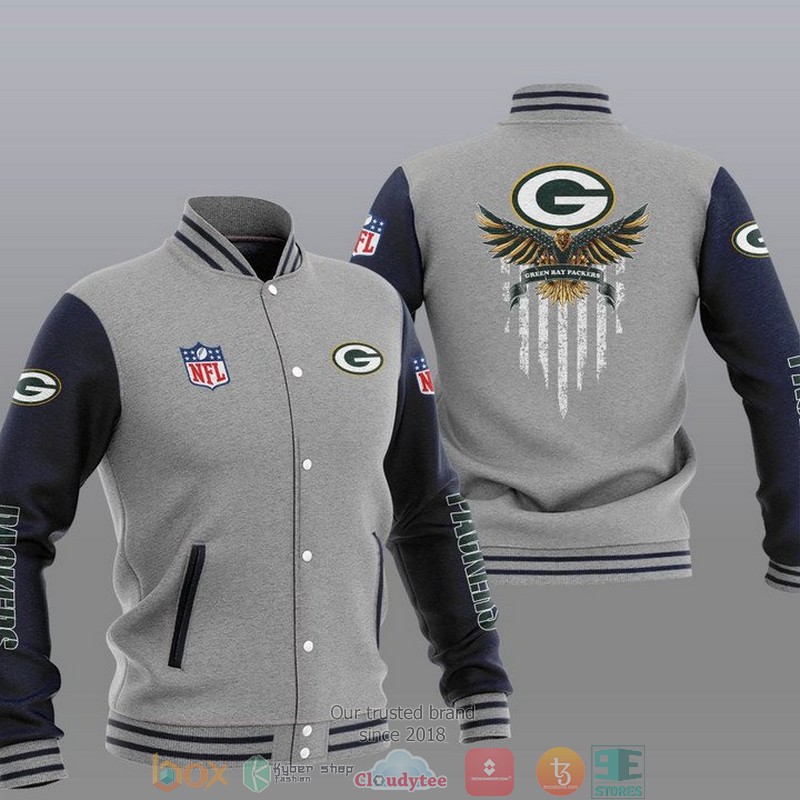 NFL_Green_Bay_Packers_Eagle_Thin_Line_Flag_Varsity_Jacket_1