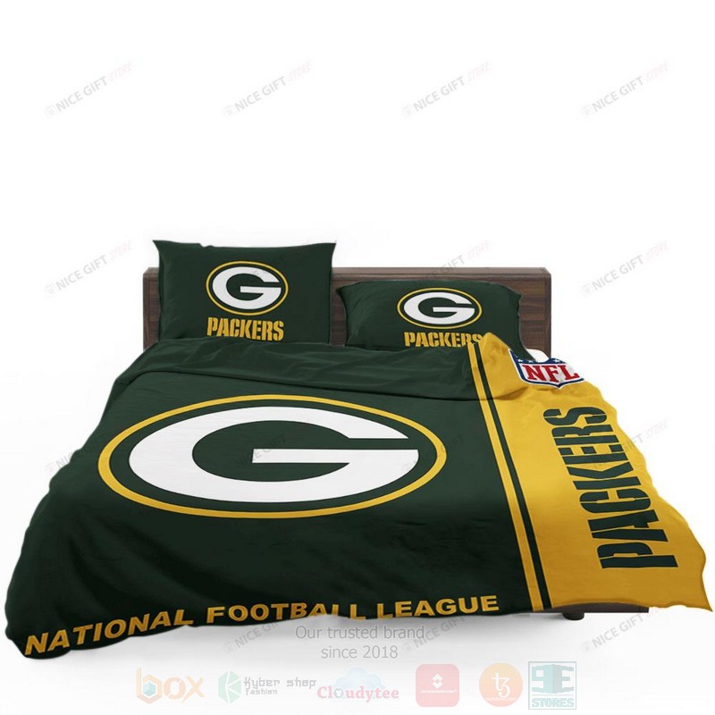 NFL_Green_Bay_Packers_Inspired_Yellow-Green_Bedding_Set