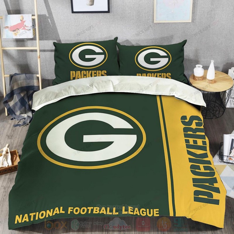 NFL_Green_Bay_Packers_Inspired_Yellow-Green_Bedding_Set_1