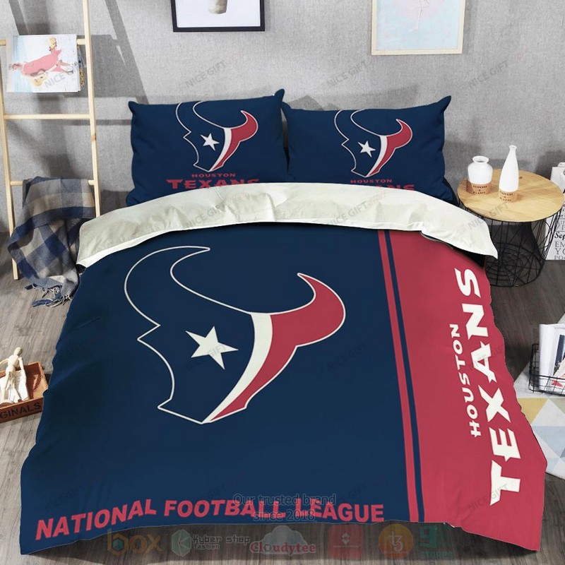 NFL_Houston_Texans_Inspired_Red-Navy_Bedding_Set_1