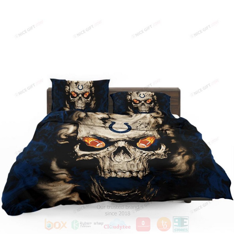 NFL_Indianapolis_Colts_Inspired_Skull_Bedding_Set