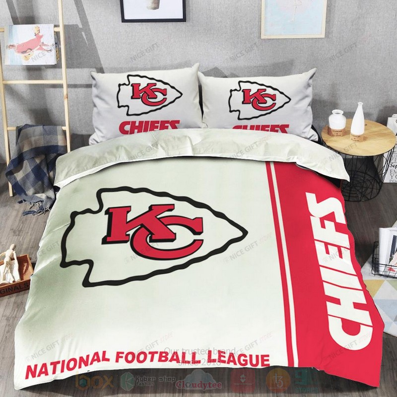 NFL_Kansas_City_Chiefs_Inspired_Red-White_Bedding_Set_1