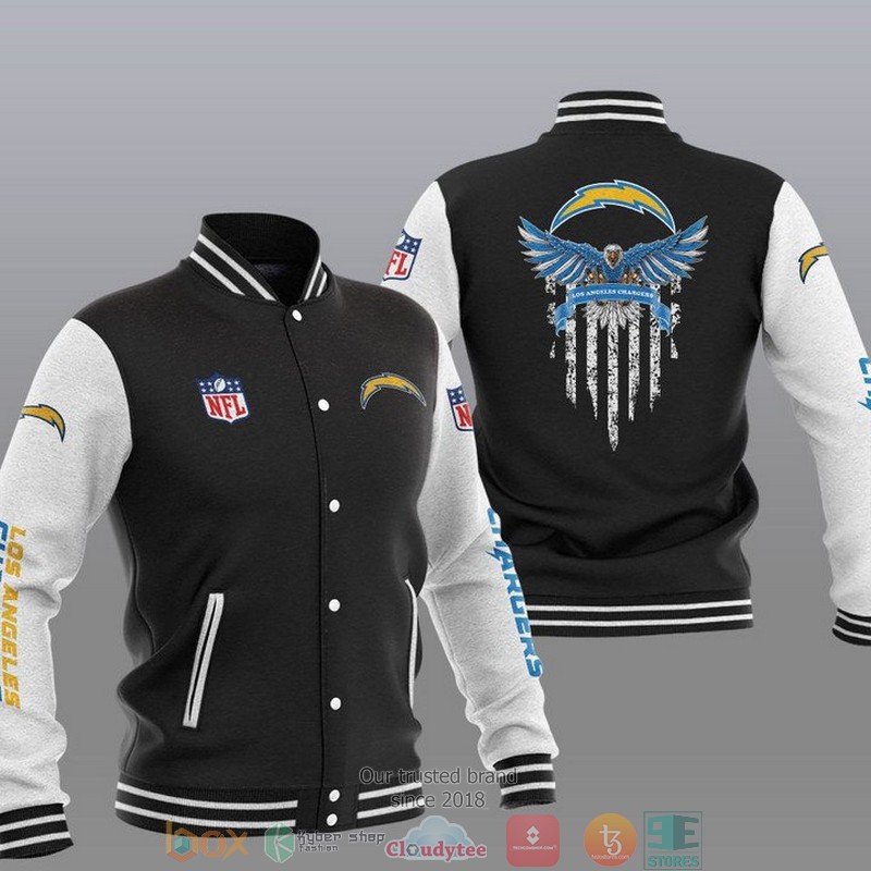 NFL_Los_Angeles_Chargers_Eagle_Thin_Line_Flag_Varsity_Jacket