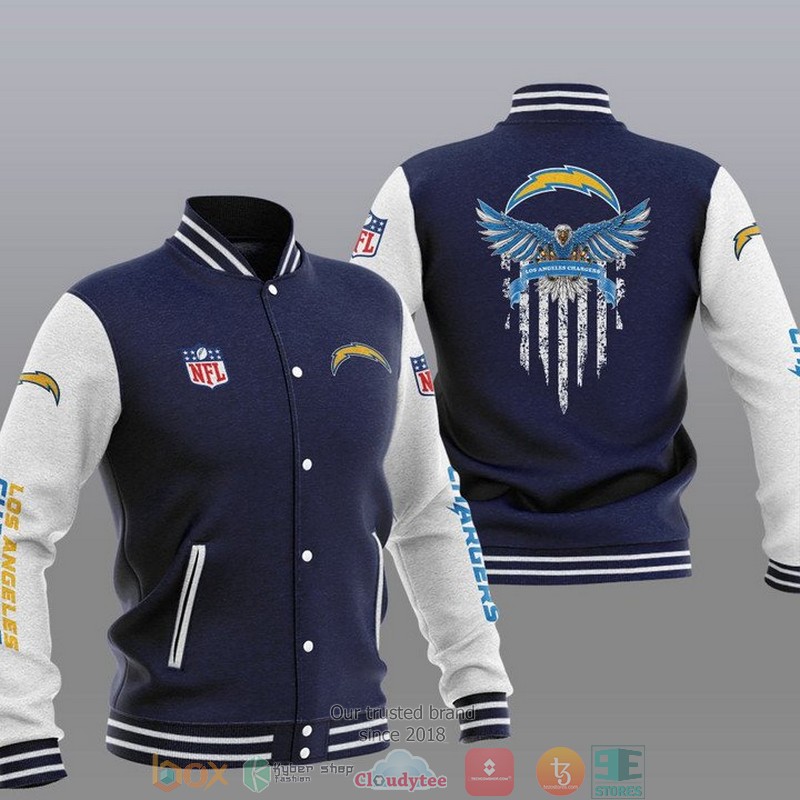 NFL_Los_Angeles_Chargers_Eagle_Thin_Line_Flag_Varsity_Jacket_1_2