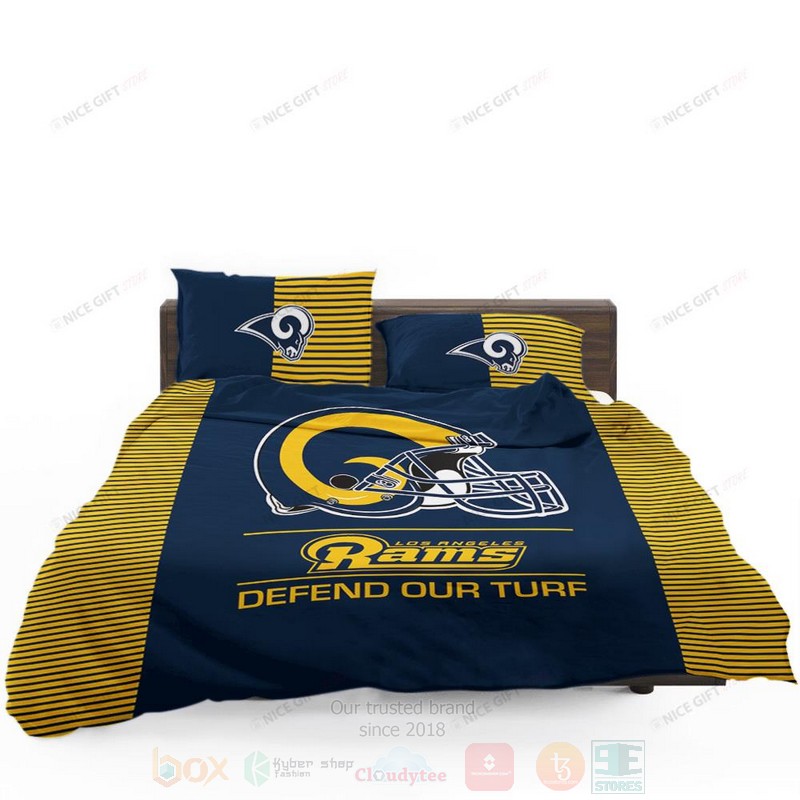 NFL_Los_Angeles_Rams_Defend_Our_Turf_Inspired_Bedding_Set