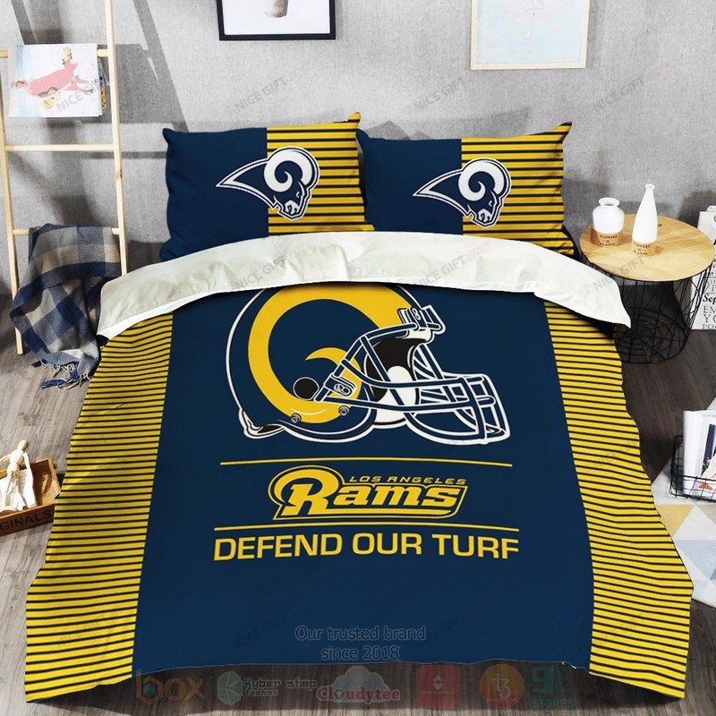 NFL_Los_Angeles_Rams_Defend_Our_Turf_Inspired_Bedding_Set_1