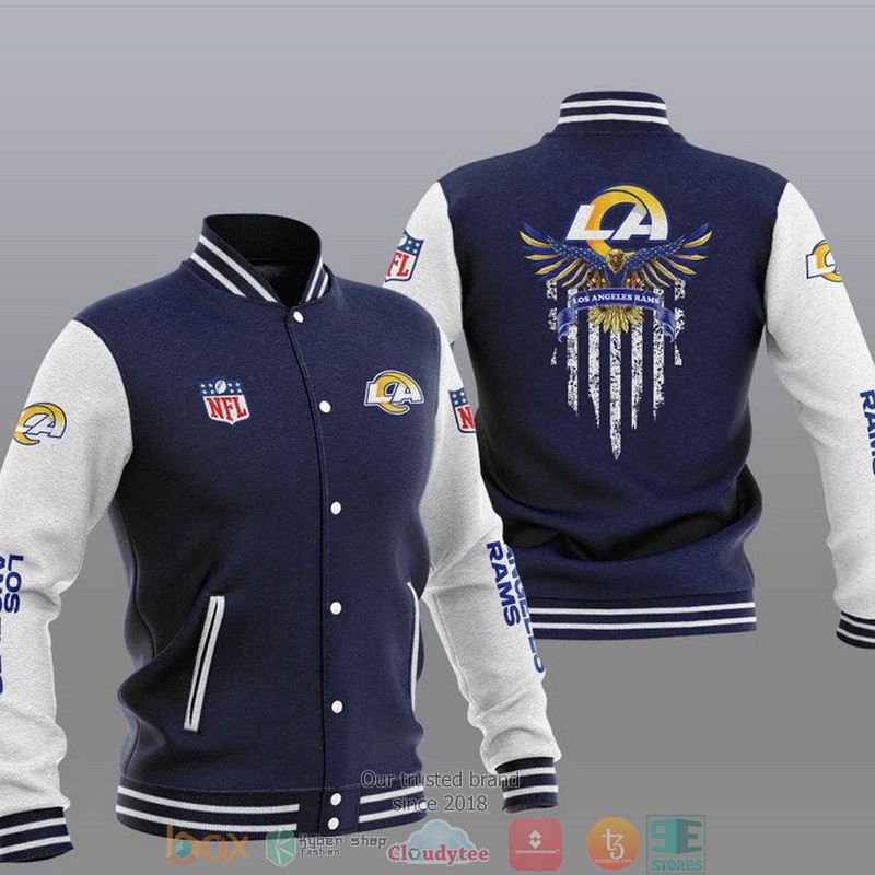 NFL_Los_Angeles_Rams_Eagle_Thin_Line_Flag_Varsity_Jacket_1_2