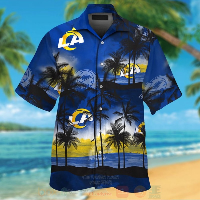 NFL_Los_Angeles_Rams_Hawaiian_Shirt_Short