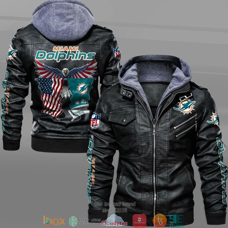 NFL_Miami_Dolphins_Eagle_American_flag_2d_leather_jacket