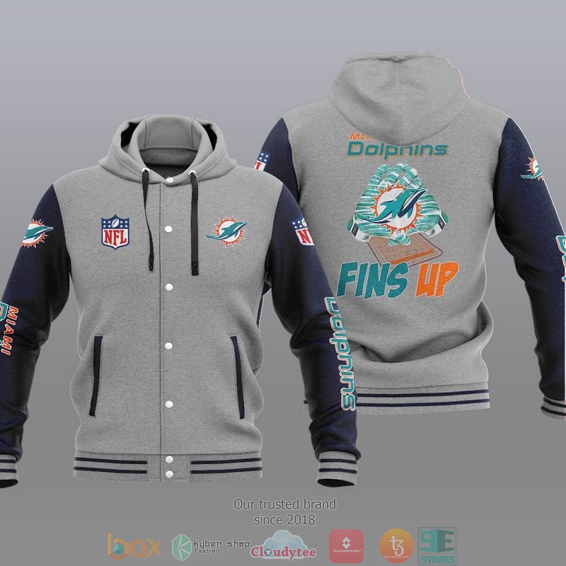 NFL_Miami_Dolphins_Fins_Up_Baseball_Jacket_Hoodie_1