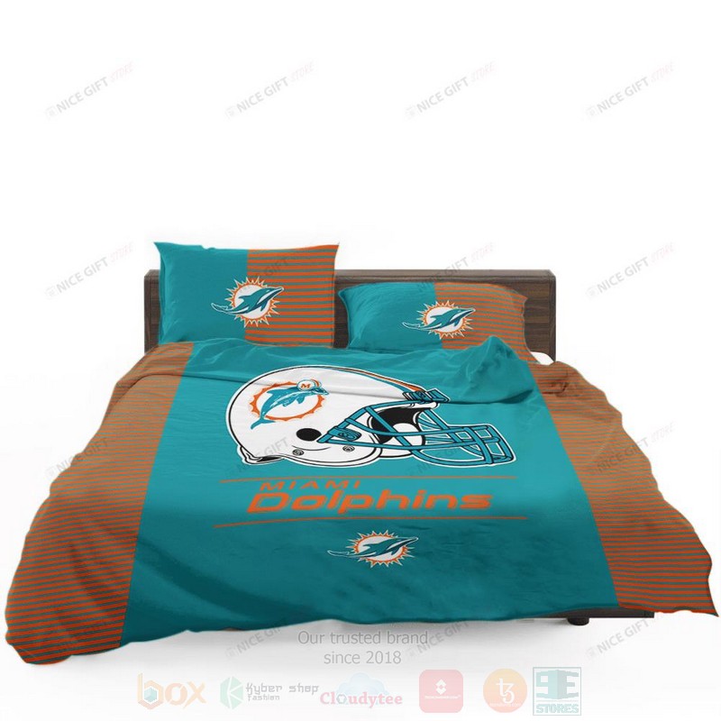 NFL_Miami_Dolphins_Inspired_Bedding_Set