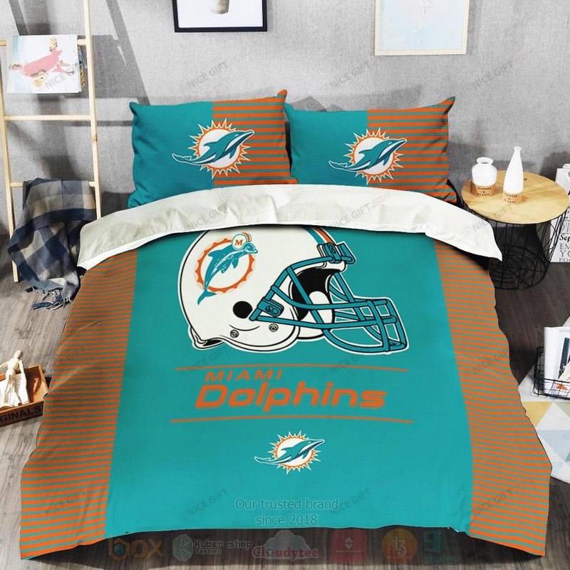 NFL_Miami_Dolphins_Inspired_Bedding_Set_1