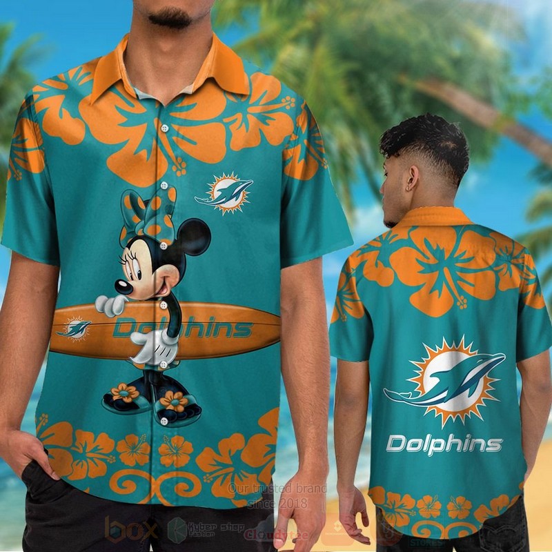 NFL_Miami_Dolphins_and_Minnie_Mouse_Hawaiian_Shirt_Short_1