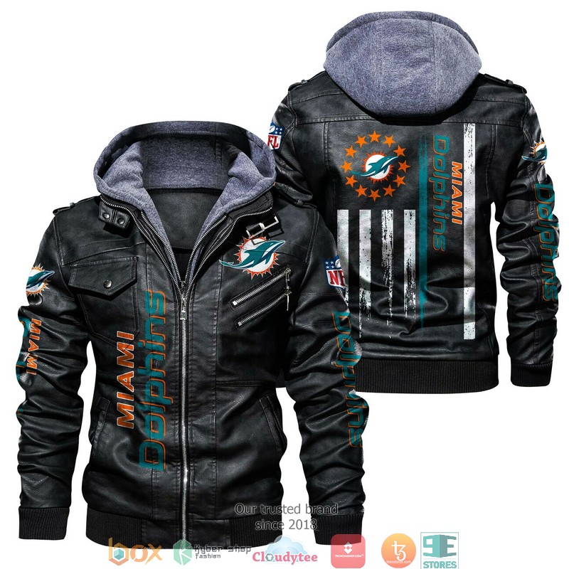NFL_Miami_Dolphins_thin_line_flag_2d_leather_jacket