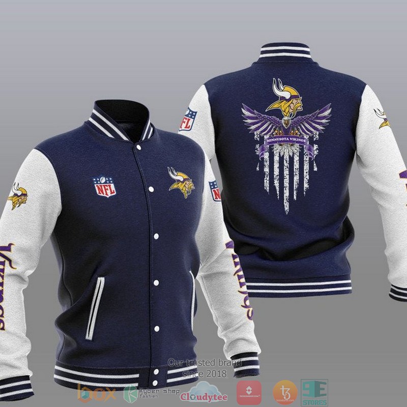 NFL_Minnesota_Vikings_Eagle_Thin_Line_Flag_Varsity_Jacket_1_2