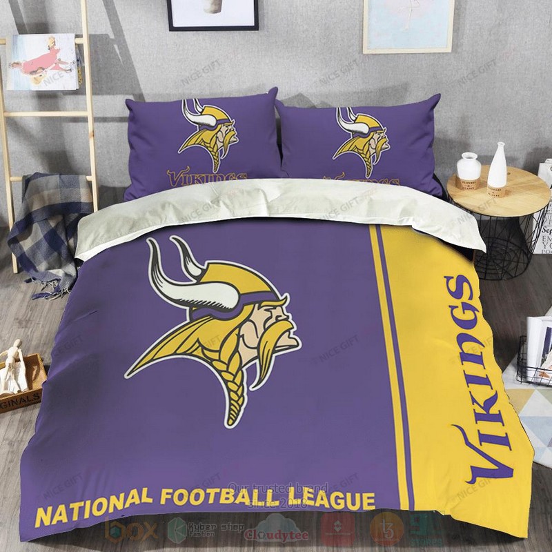NFL_Minnesota_Vikings_Inspired_Purple-Yellow_Bedding_Set_1