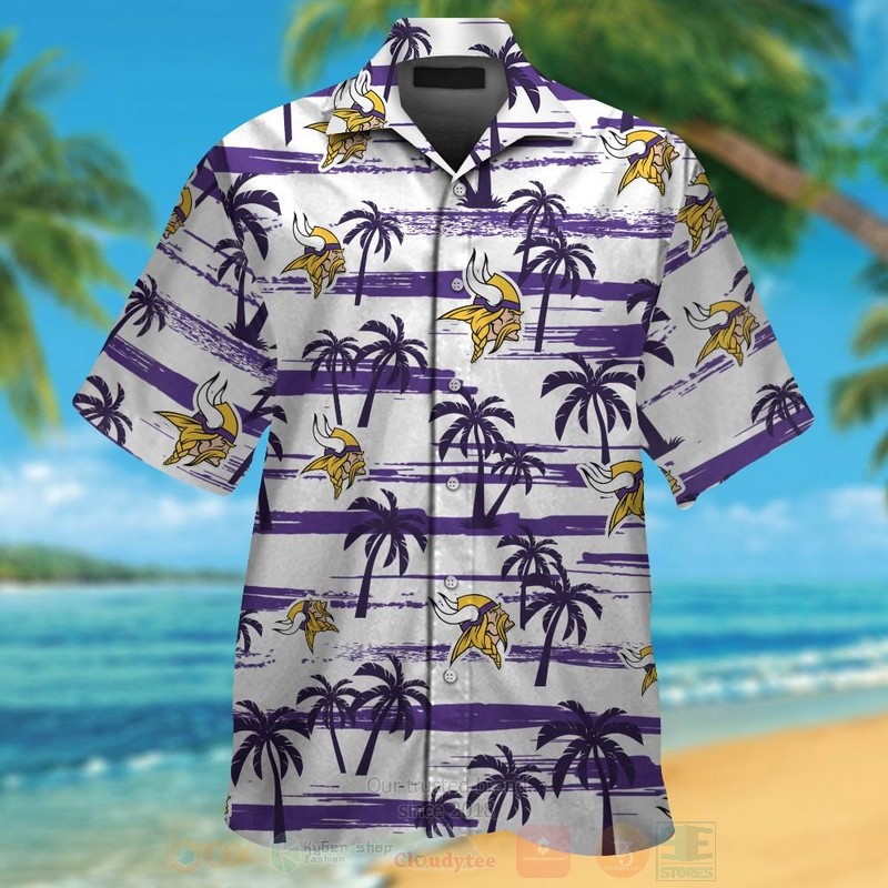 NFL_Minnesota_Vikings_Purple-White_Hawaiian_Shirt_Short