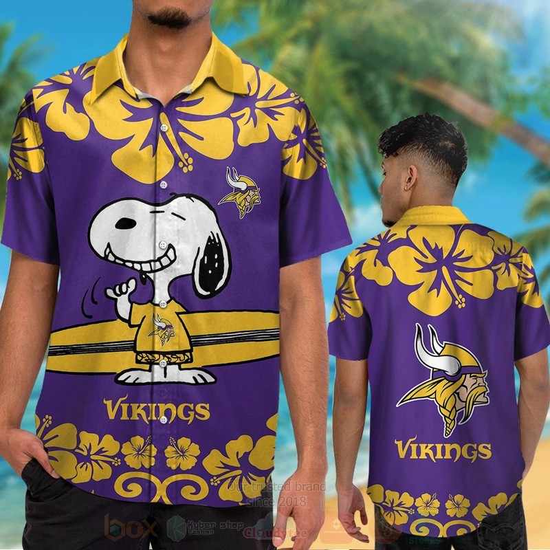 NFL_Minnesota_Vikings_and_Snoopy_Hawaiian_Shirt_Short_1