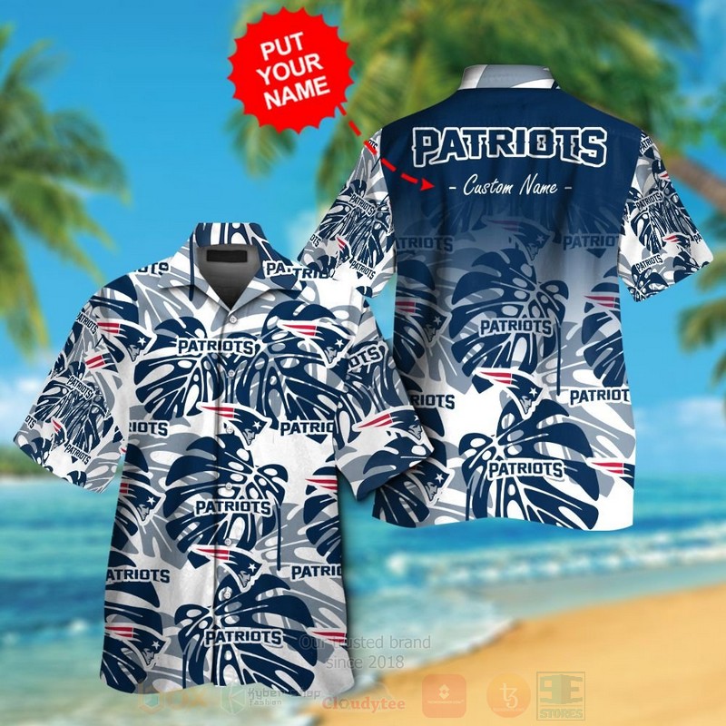 NFL_New_England_Patriots_Custom_Name_Hawaiian_Shirt_Short