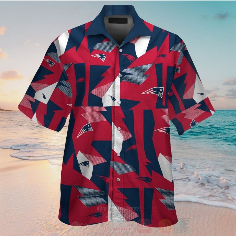 NFL_New_England_Patriots_Red-Navy_Hawaiian_Shirt_Short