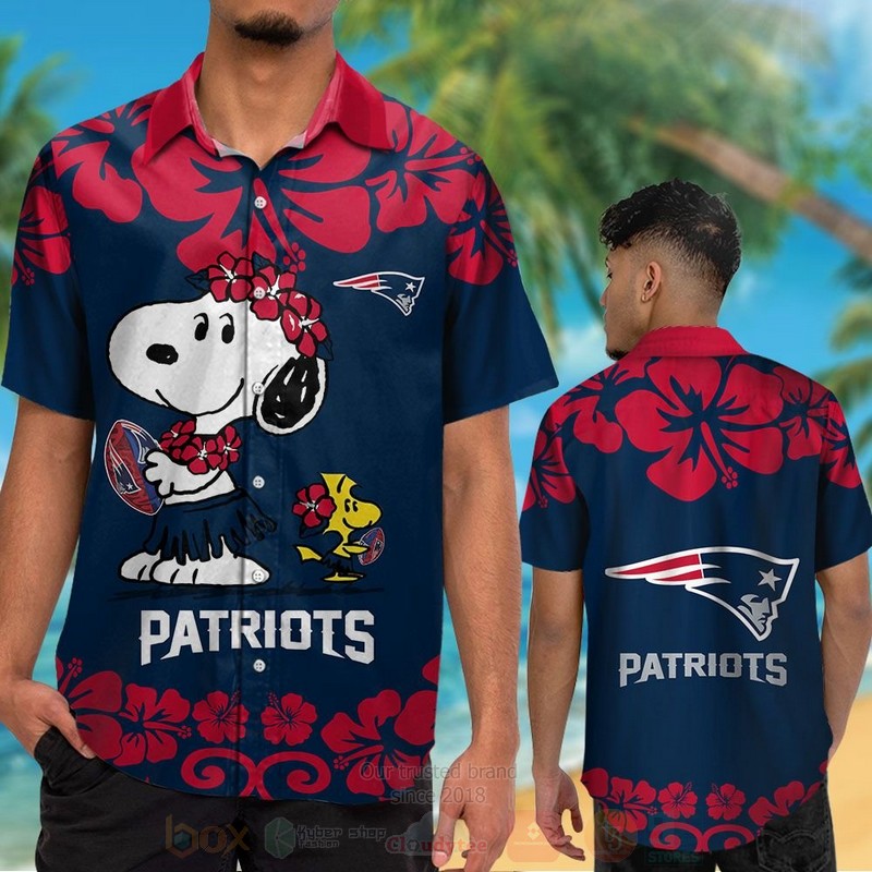 NFL_New_England_Patriots_Snoopy_and_Woodstock_Hawaiian_Shirt_Short_1