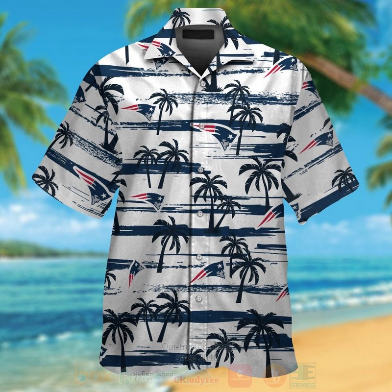 NFL_New_England_Patriots_White-Navy_Coconut_Tree_Hawaiian_Shirt_Short
