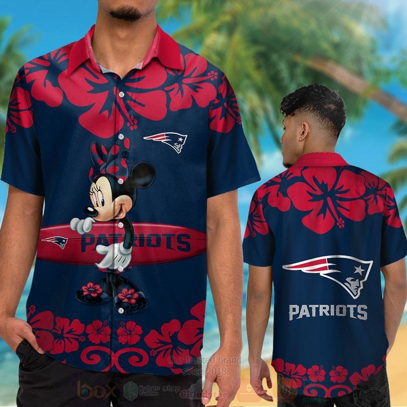 NFL_New_England_Patriots_and_Minnie_Mouse_Hawaiian_Shirt_Short_1